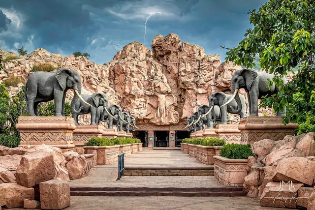 Entrée monumentale du Lost City à Sun City