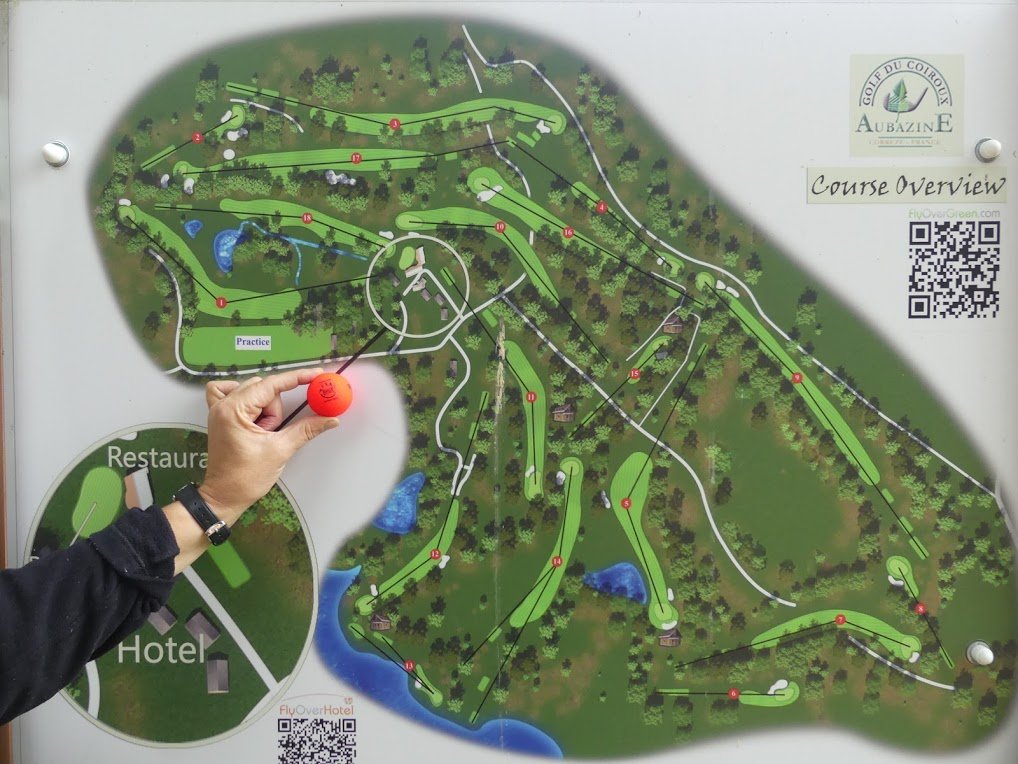 Plan du golf d'Aubazine