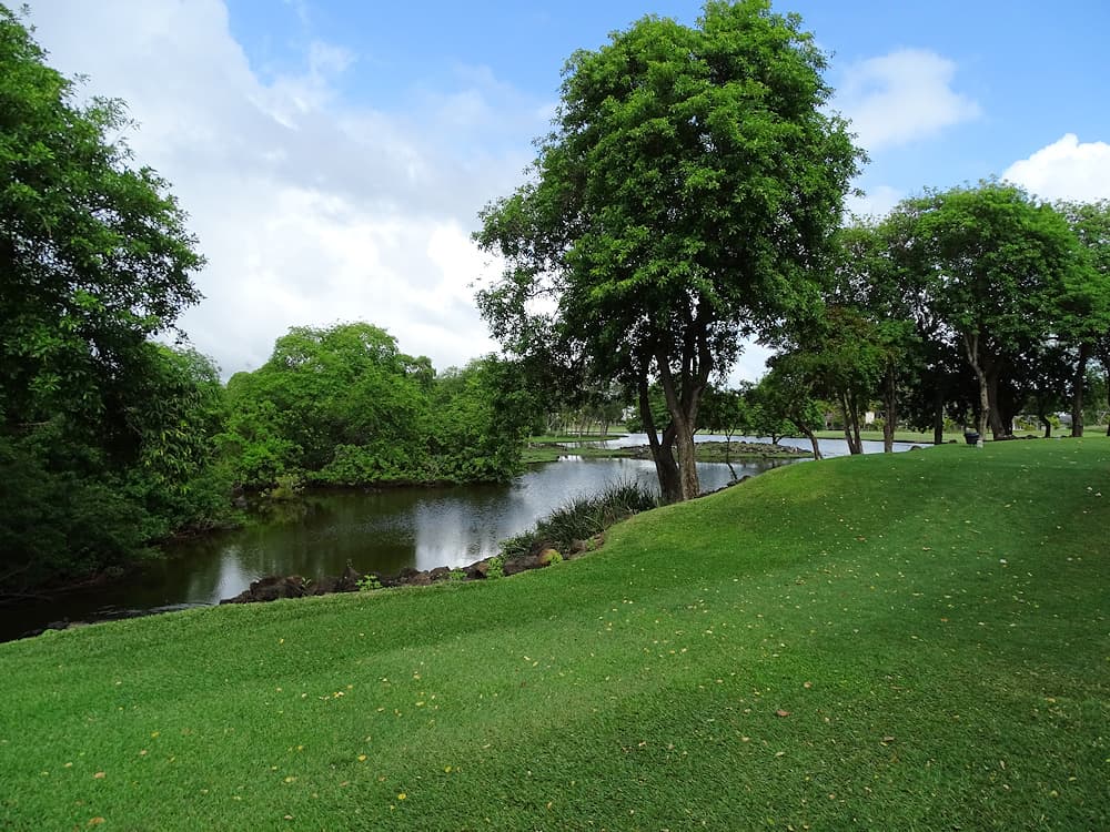 Pleine nature sur le parcours Legend Golf Course du Belle Mare