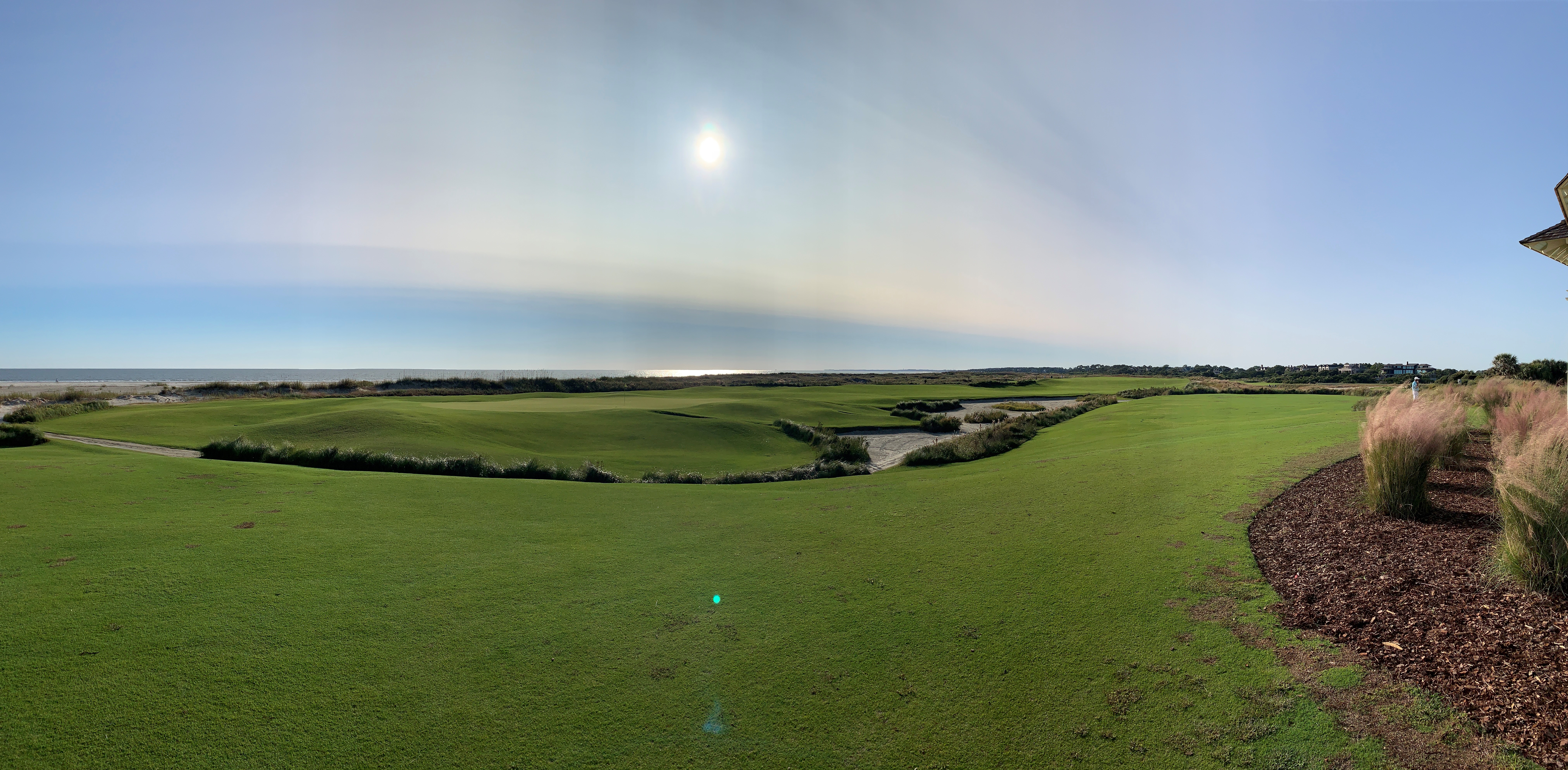 Les greens de l’Ocean Course à Kiawah Island, au bord de l’Atlantique