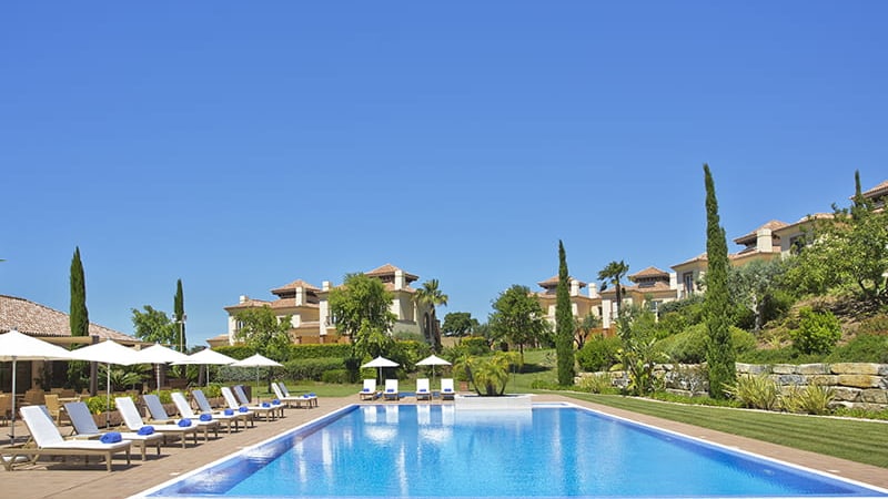 Piscine des hébergements de Monte Rei en Algarve