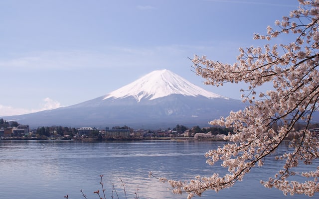 Le mont Fuji au Japon