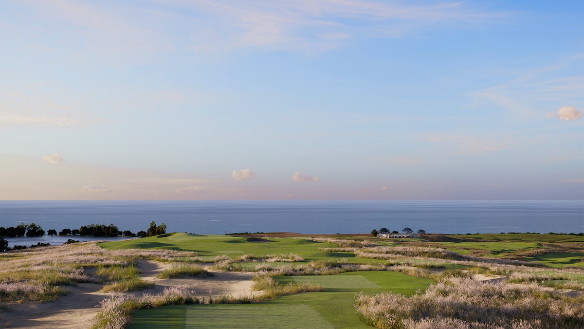 La Réserve Golf Links et l’océan à l’horizon