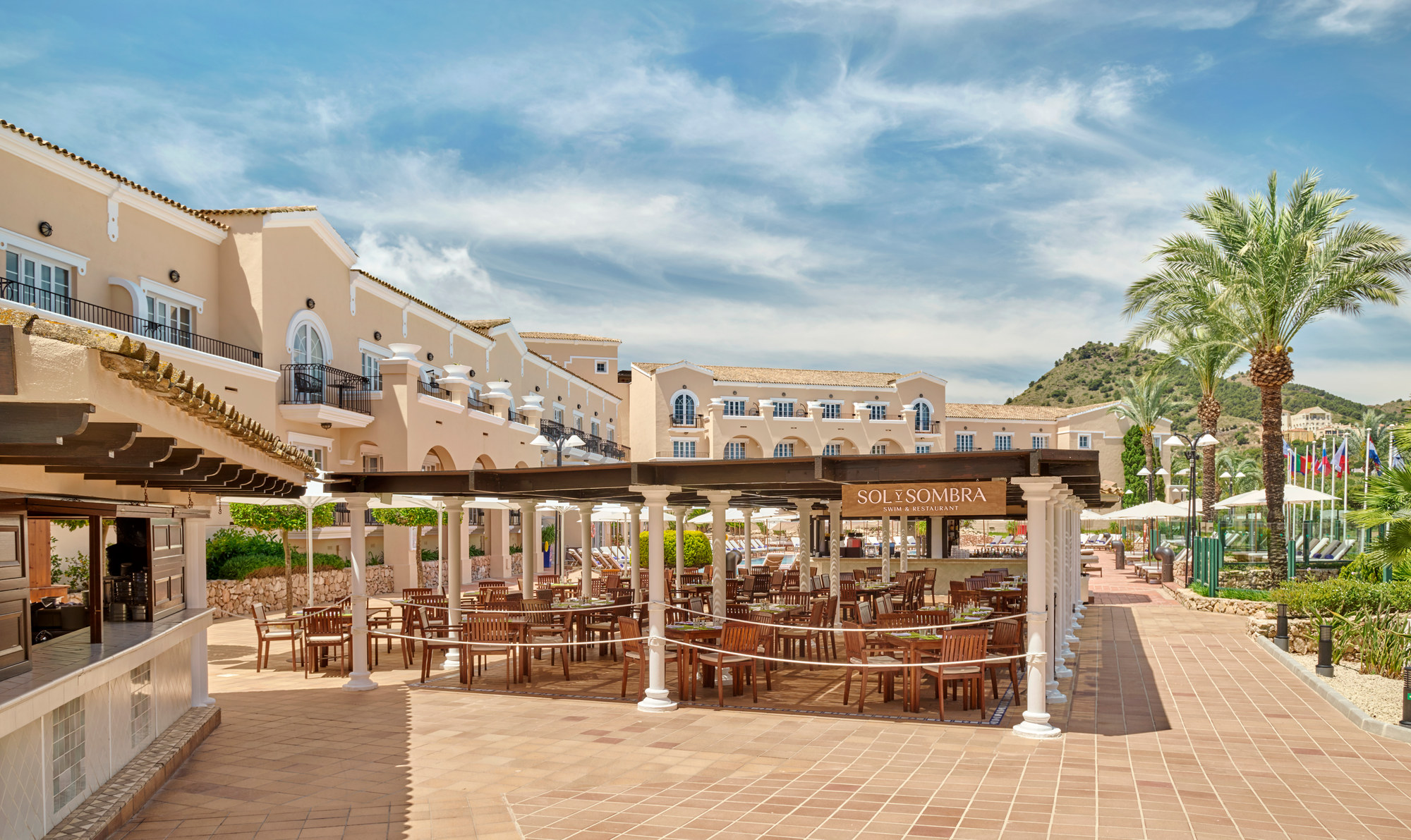 Terrasse du restaurant Sol y Sombra au Grand Hyatt La Manga Club