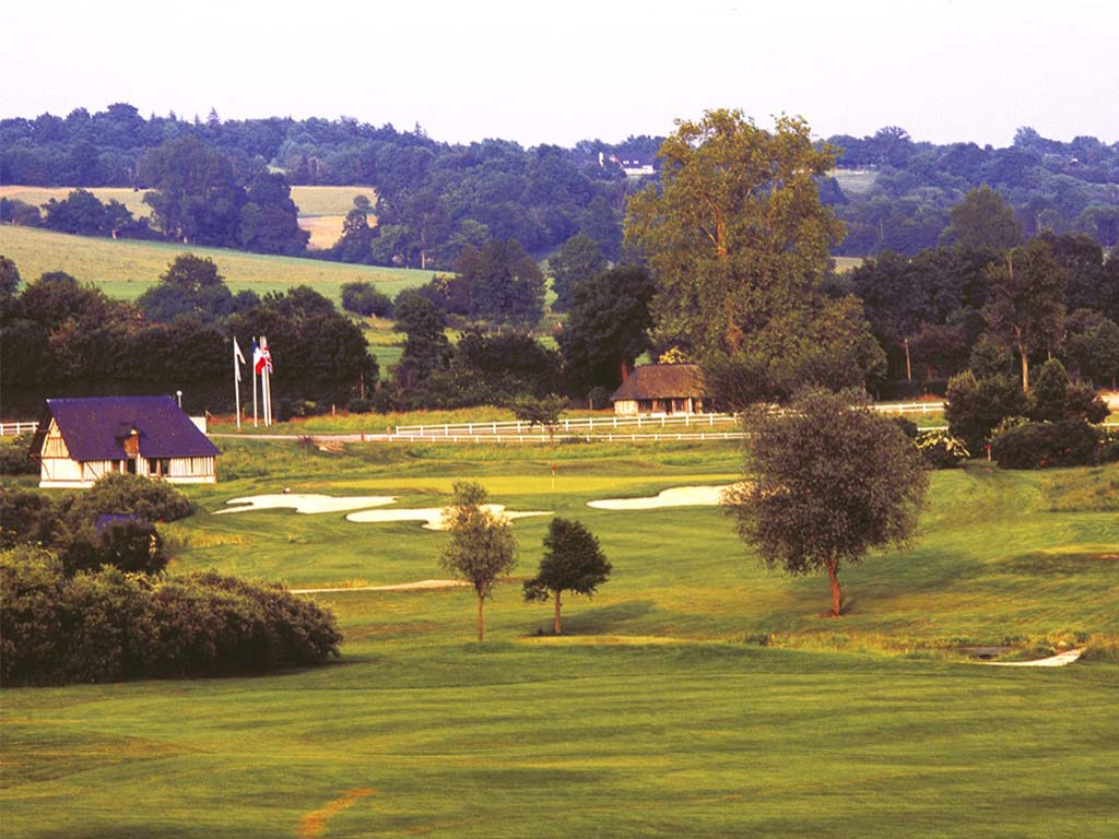 Bunkers sur le green de golf