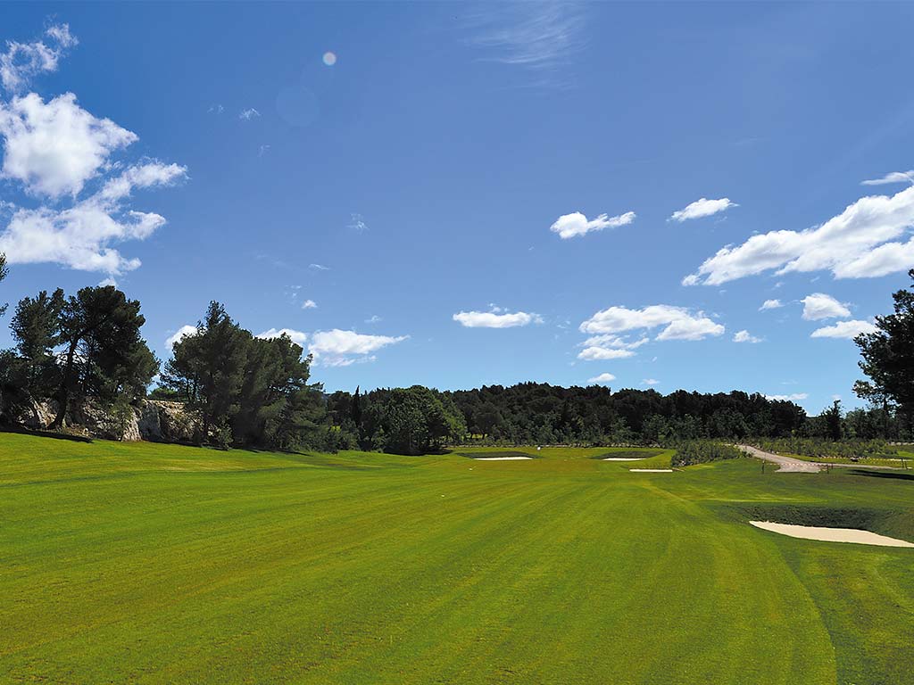 Bunker du parcours de golf