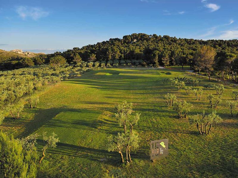 Forêt et trou n° 15 du parcours