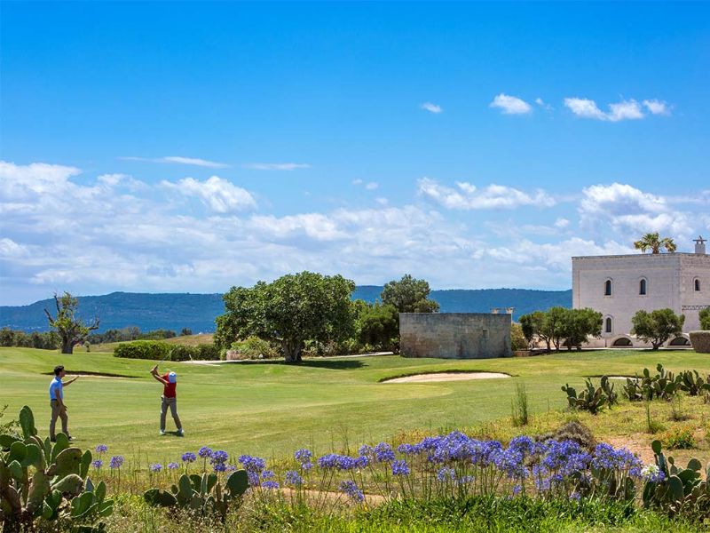 Golfeur sur Green