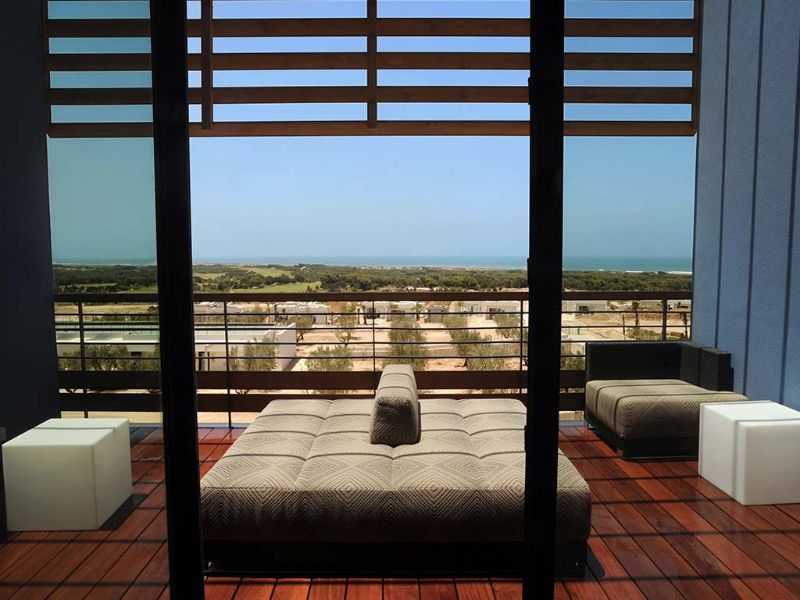 Terrasse avec vue sur mer