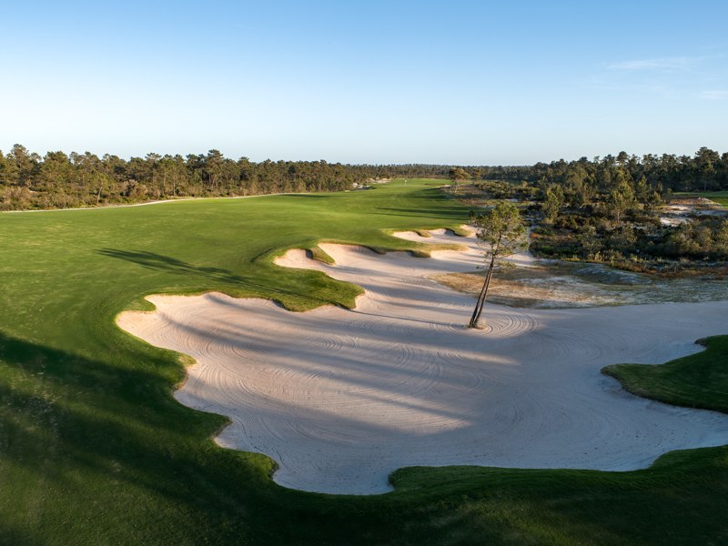 Green et bunkers de sable — Torre Course