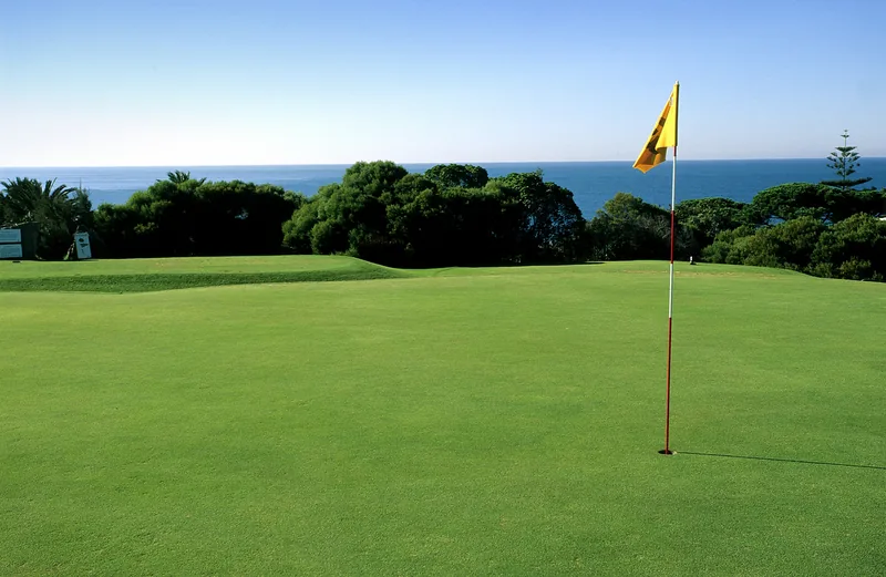 Green avec vue sur l’océan Atlantique au Quinta da Marinha Golf