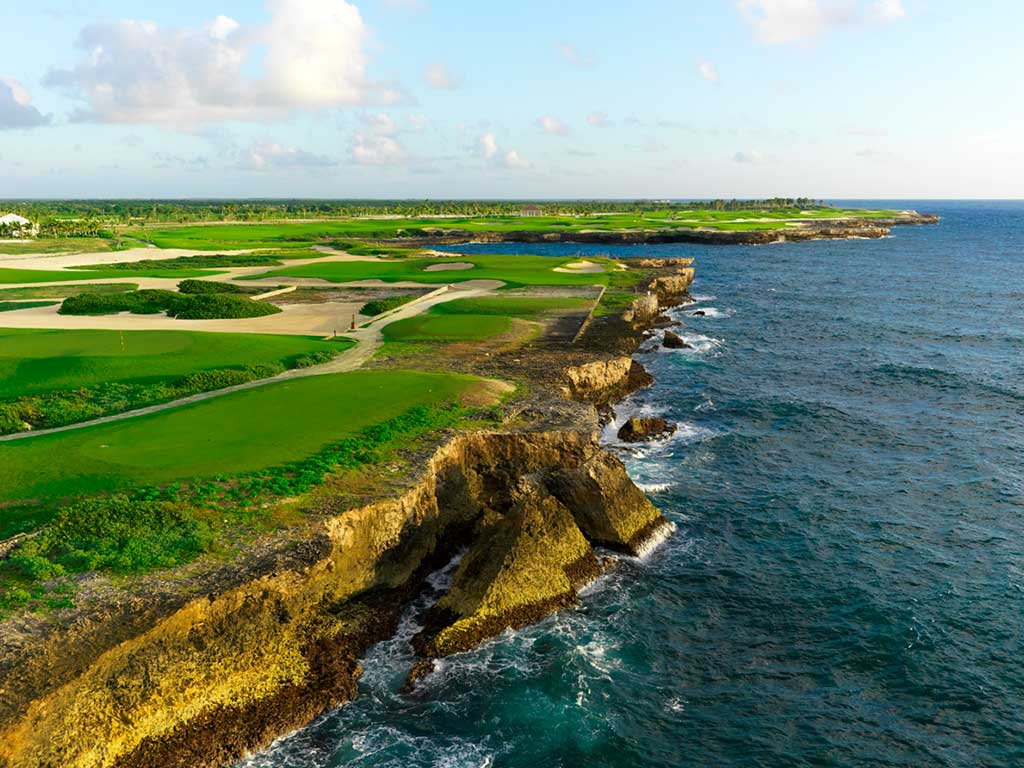 Vue Aerienne Ocean et Green