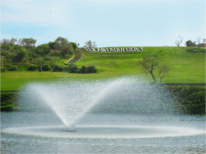 Fontaine et paysage du golf El Kantaoui