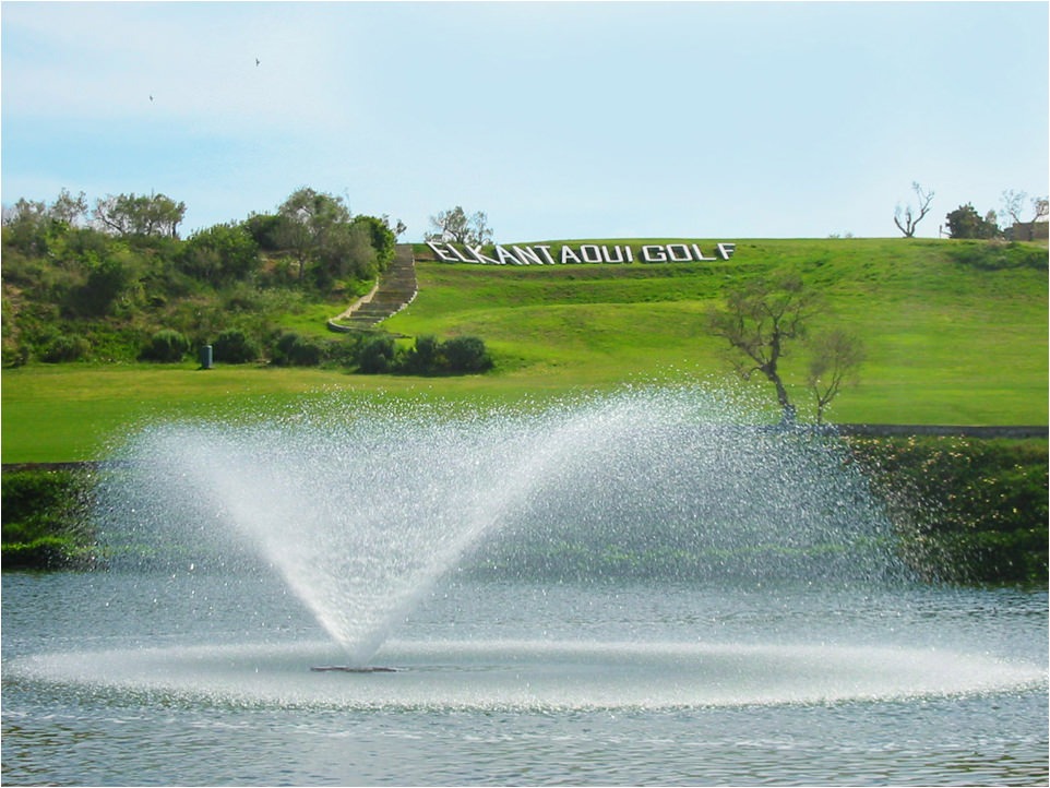 Fontaine et paysage du golf El Kantaoui